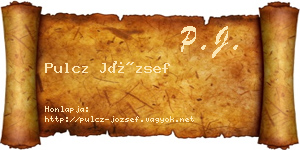 Pulcz József névjegykártya